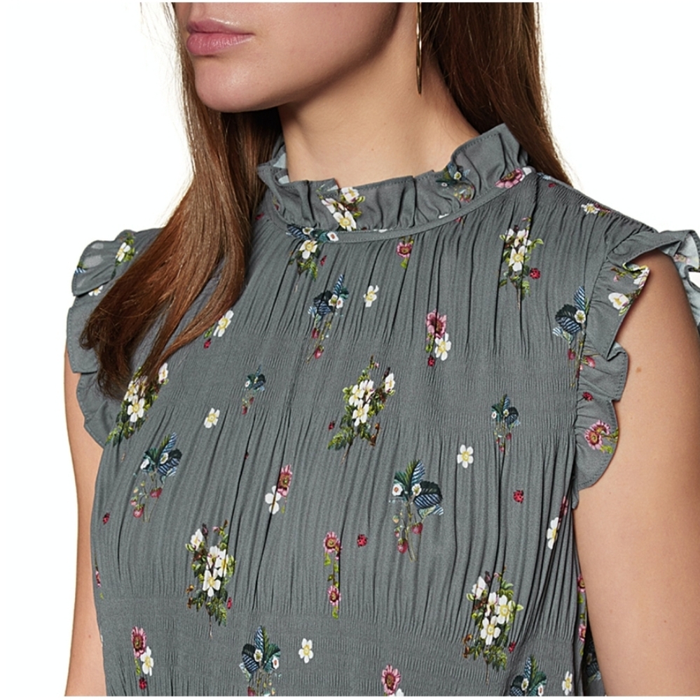🍒NWT🍒 TED BAKER SMOCK MIDI DRESS - Picture 11 of 14